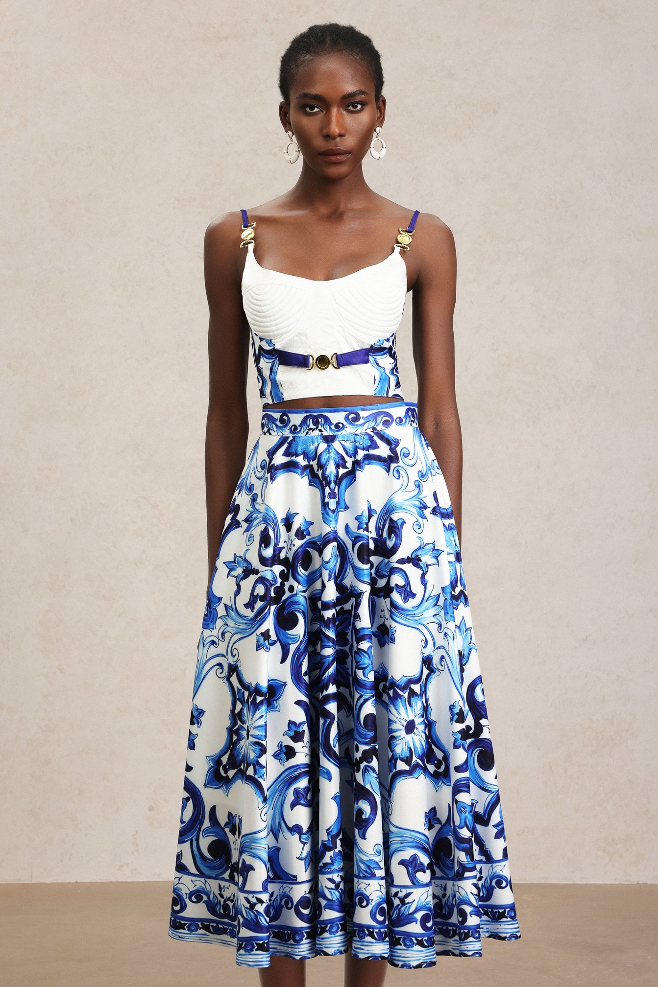 Royal Delft Bloom Skirt & Top