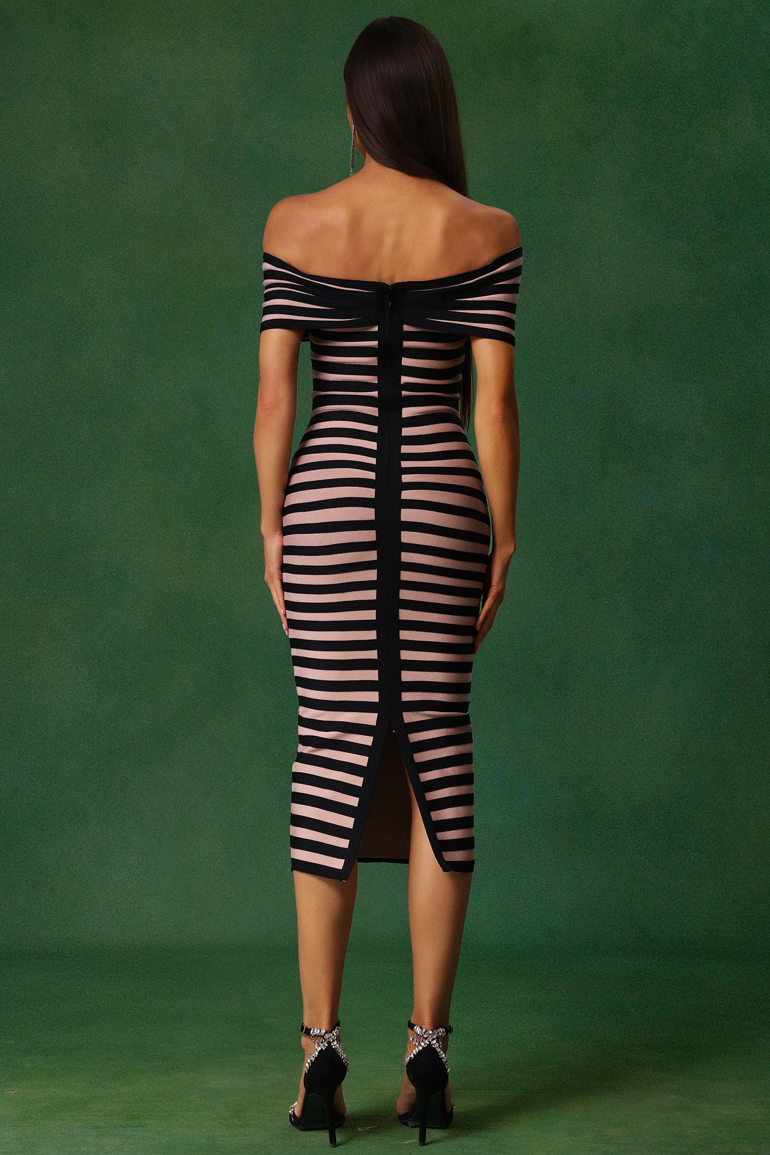 Shadow Stripes Elegance Dress