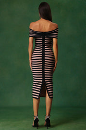 Shadow Stripes Elegance Dress