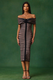 Shadow Stripes Elegance Dress