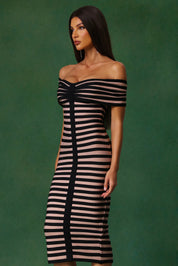 Shadow Stripes Elegance Dress