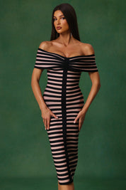 Shadow Stripes Elegance Dress