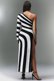 Twisted Monochrome Dress