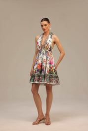 Garden Reverie Halter Dress