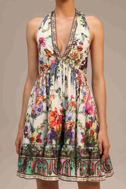 Garden Reverie Halter Dress