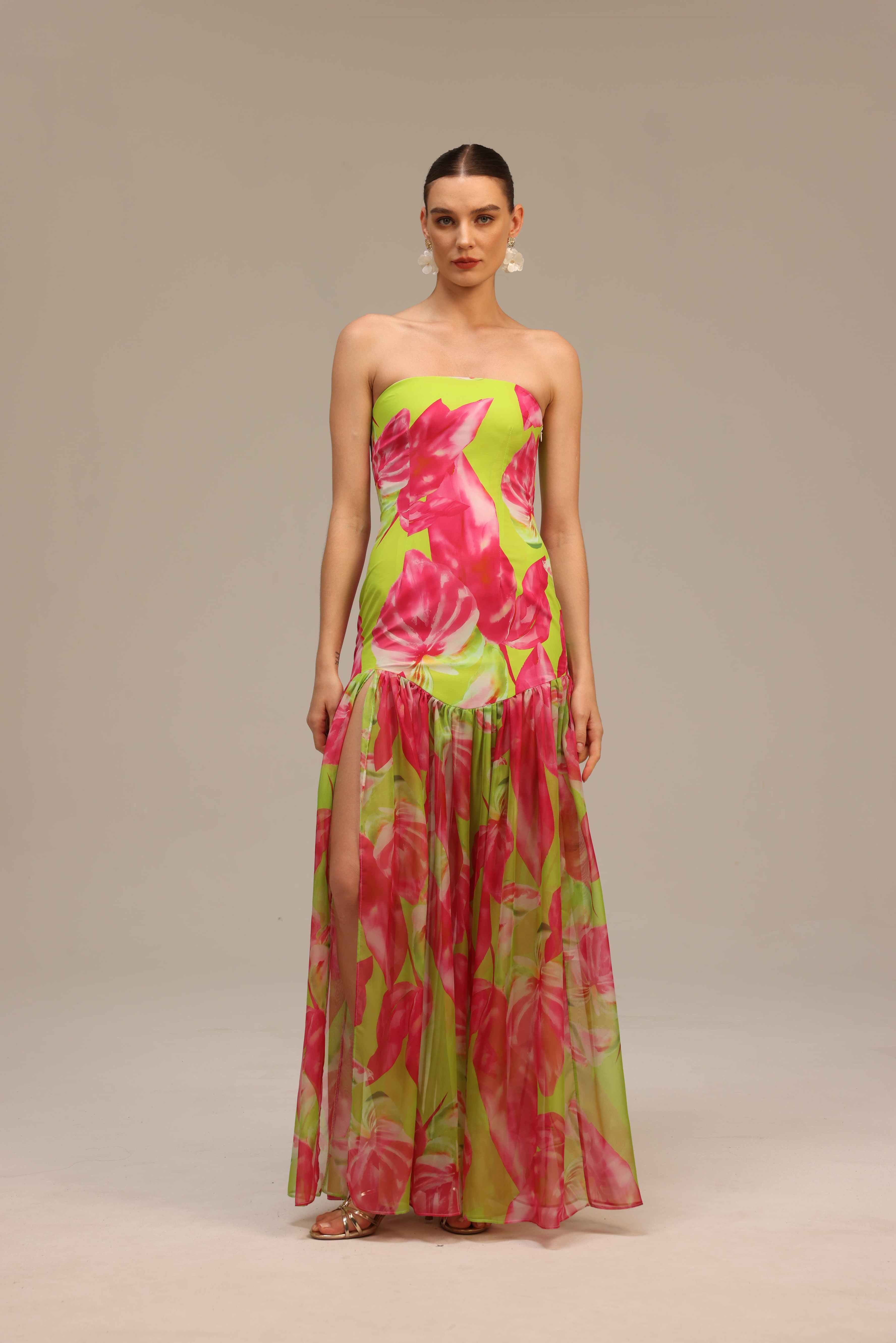 Neon Petal Elegance