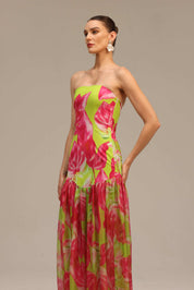 Neon Petal Elegance