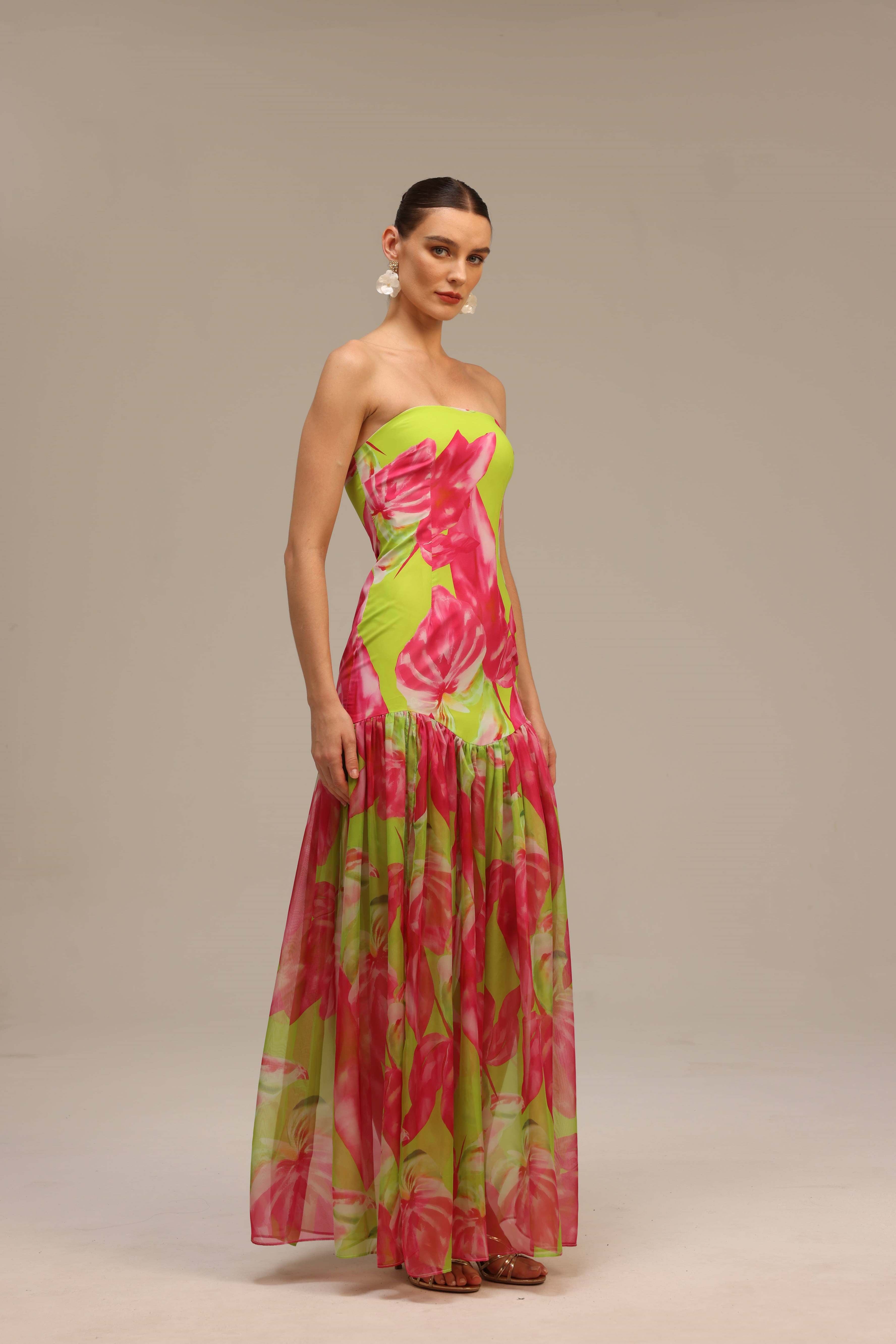 Neon Petal Elegance