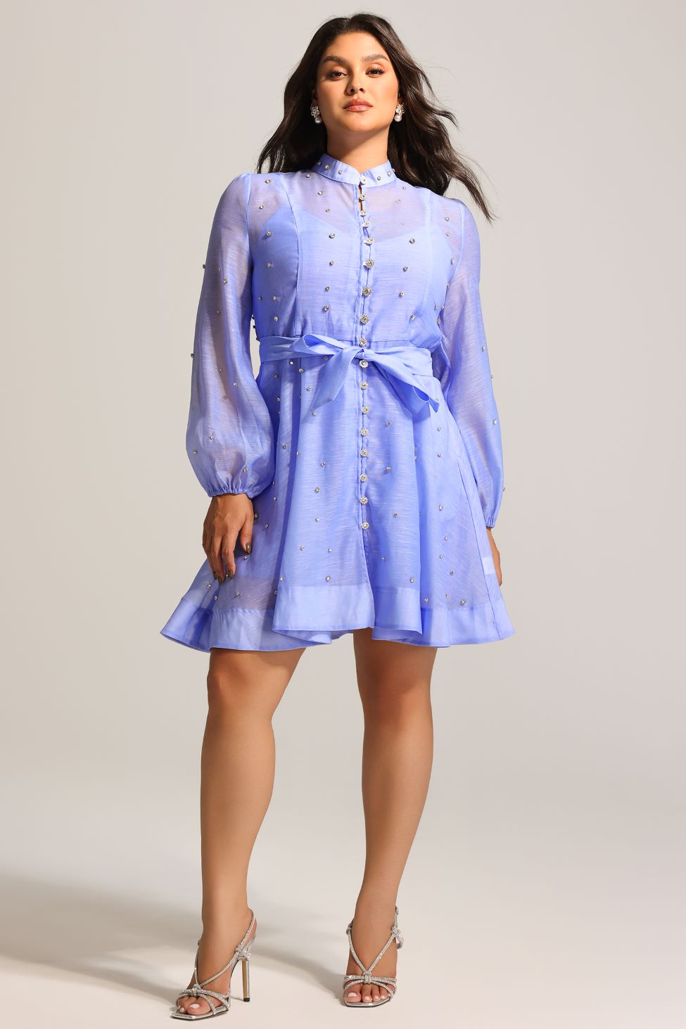 Lilac Whisper Shirt Dress