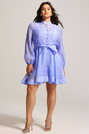 Lilac Whisper Shirt Dress
