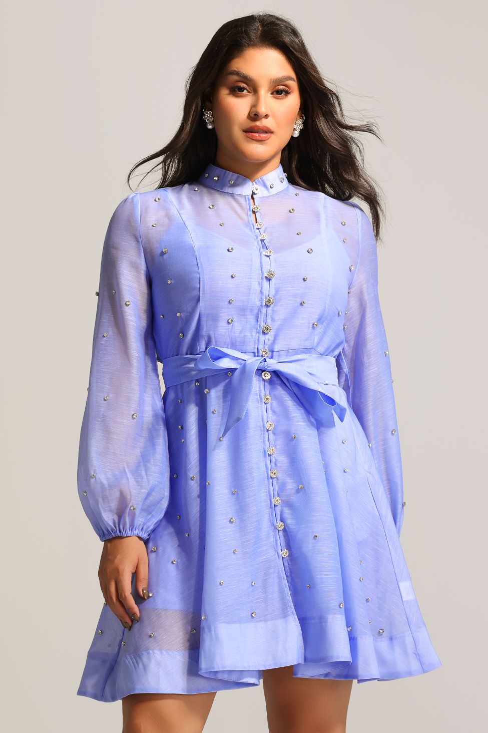 Lilac Whisper Shirt Dress