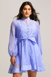 Lilac Whisper Shirt Dress
