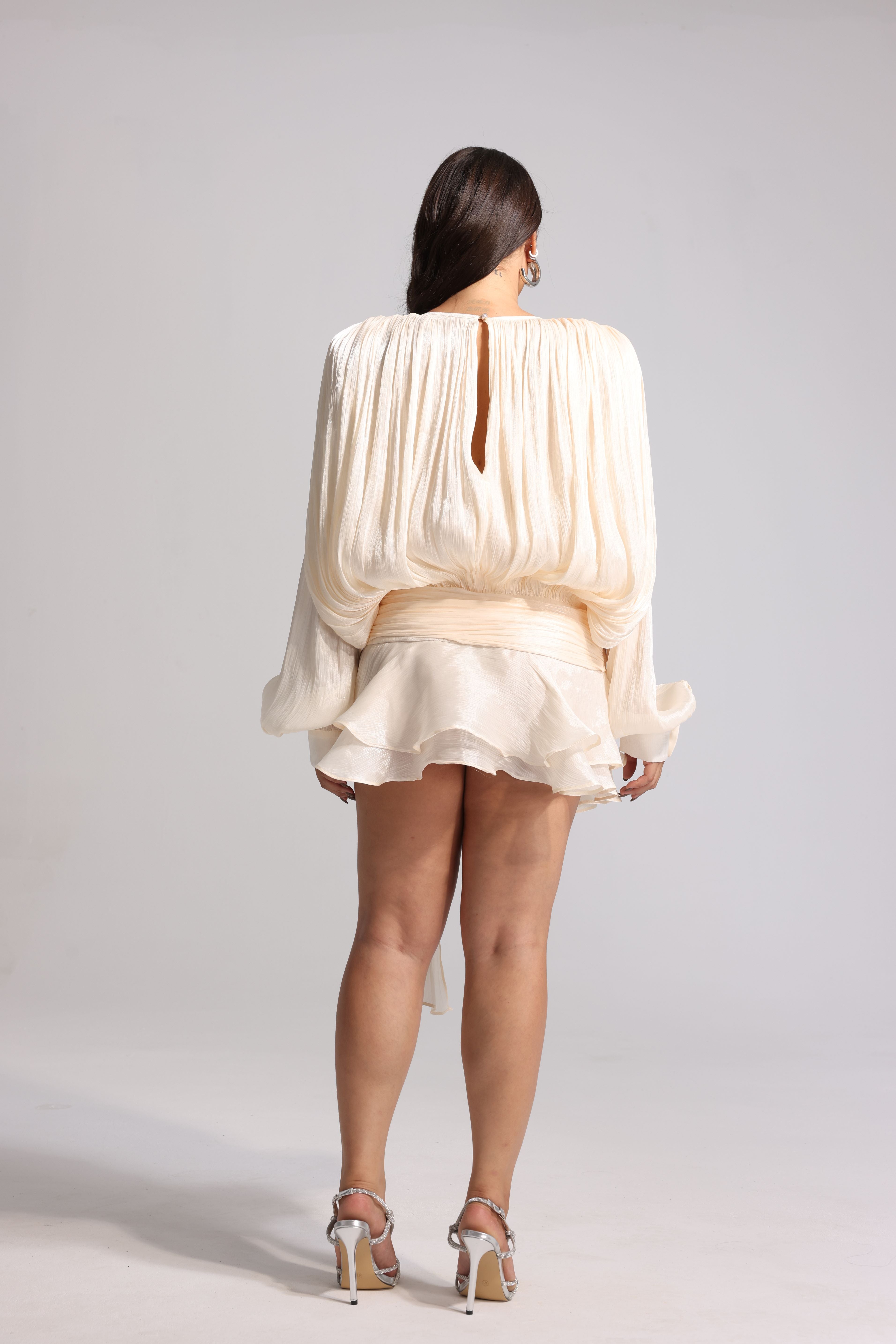 Celestial Charm Cream Dress