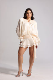 Celestial Charm Cream Dress