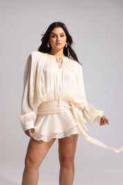 Celestial Charm Cream Dress