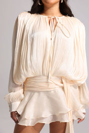 Celestial Charm Cream Dress