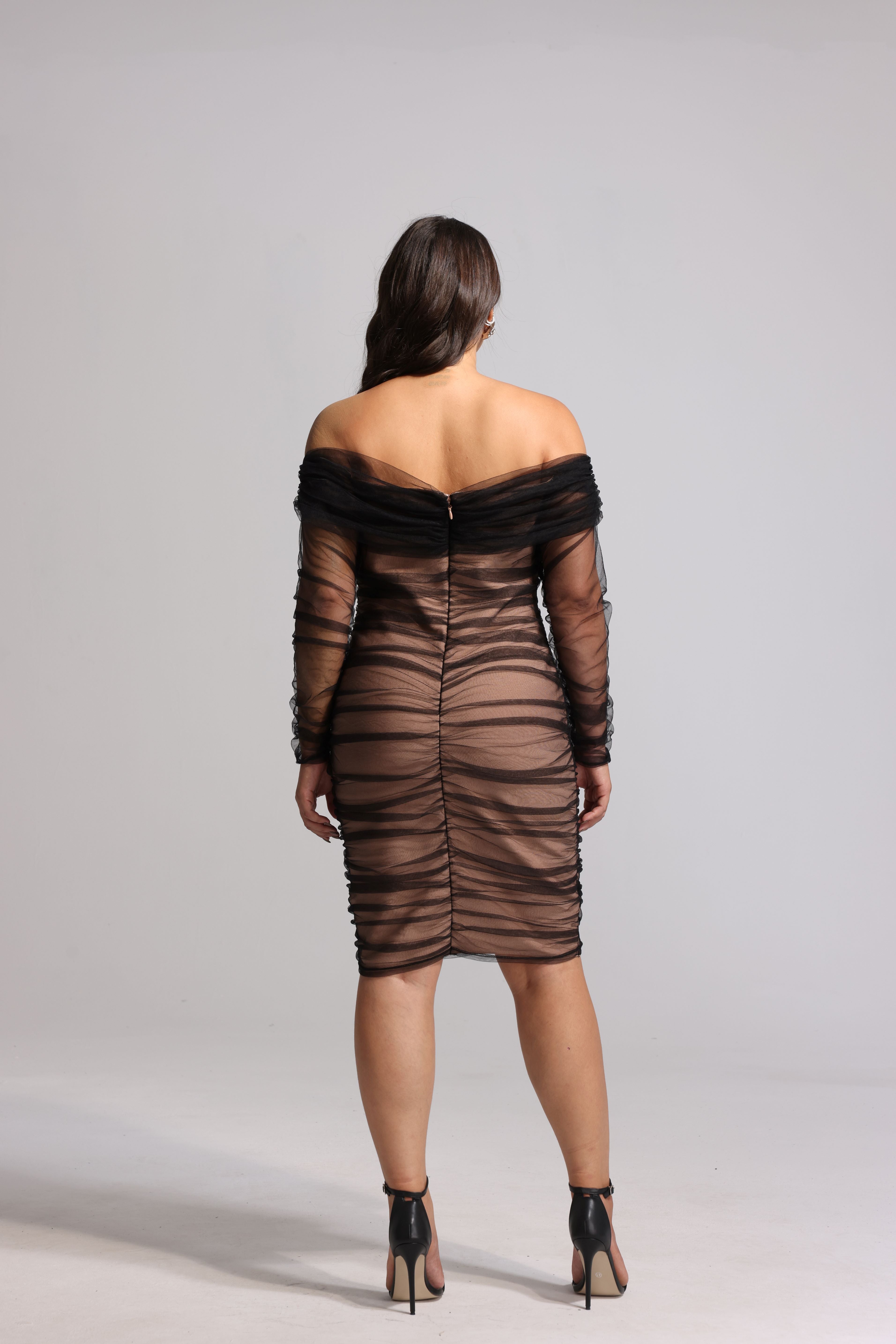 Shadow Whisper Bodycon