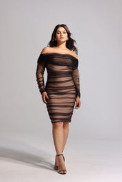 Shadow Whisper Bodycon