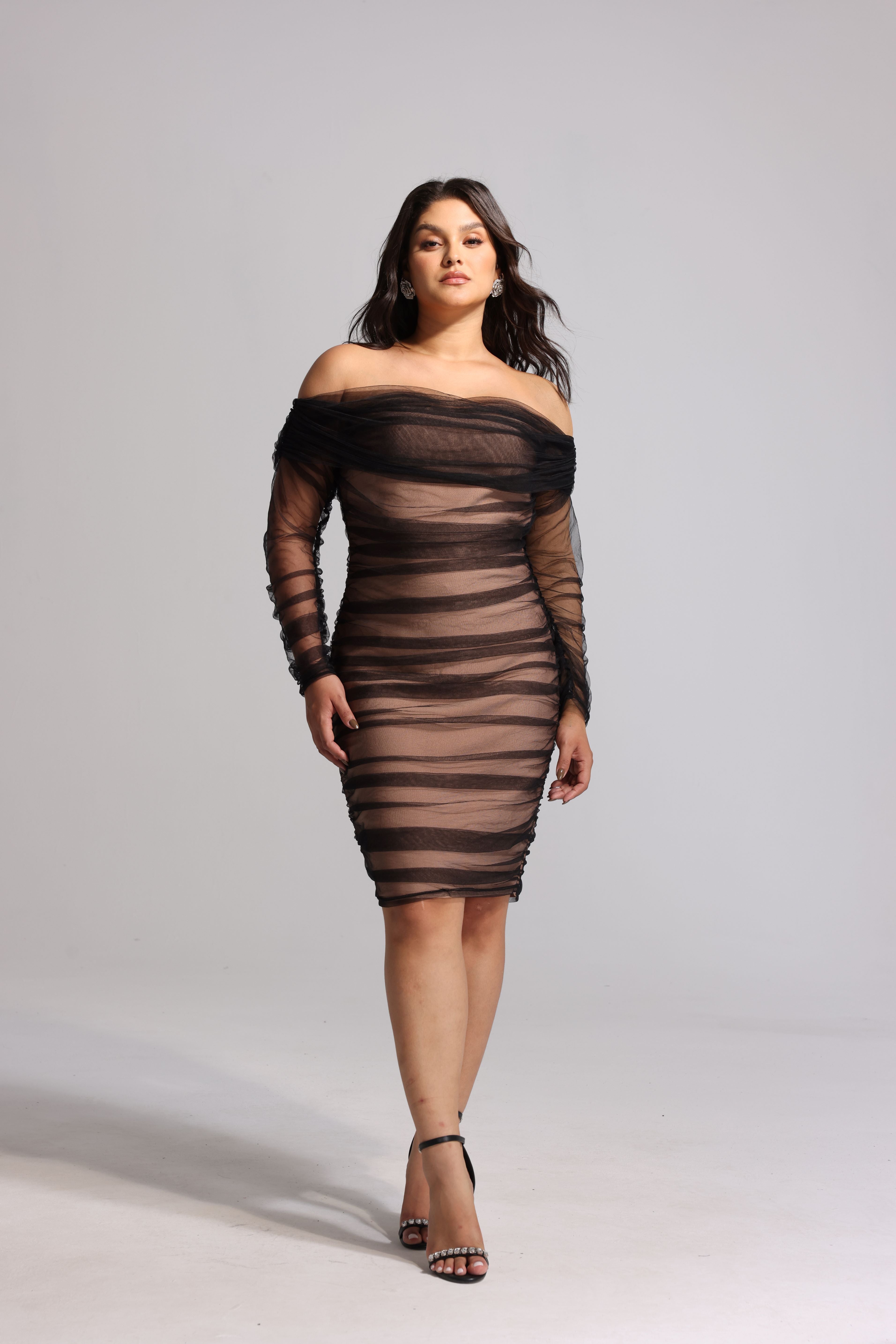 Shadow Whisper Bodycon