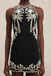 Shadowvine Halter Dress