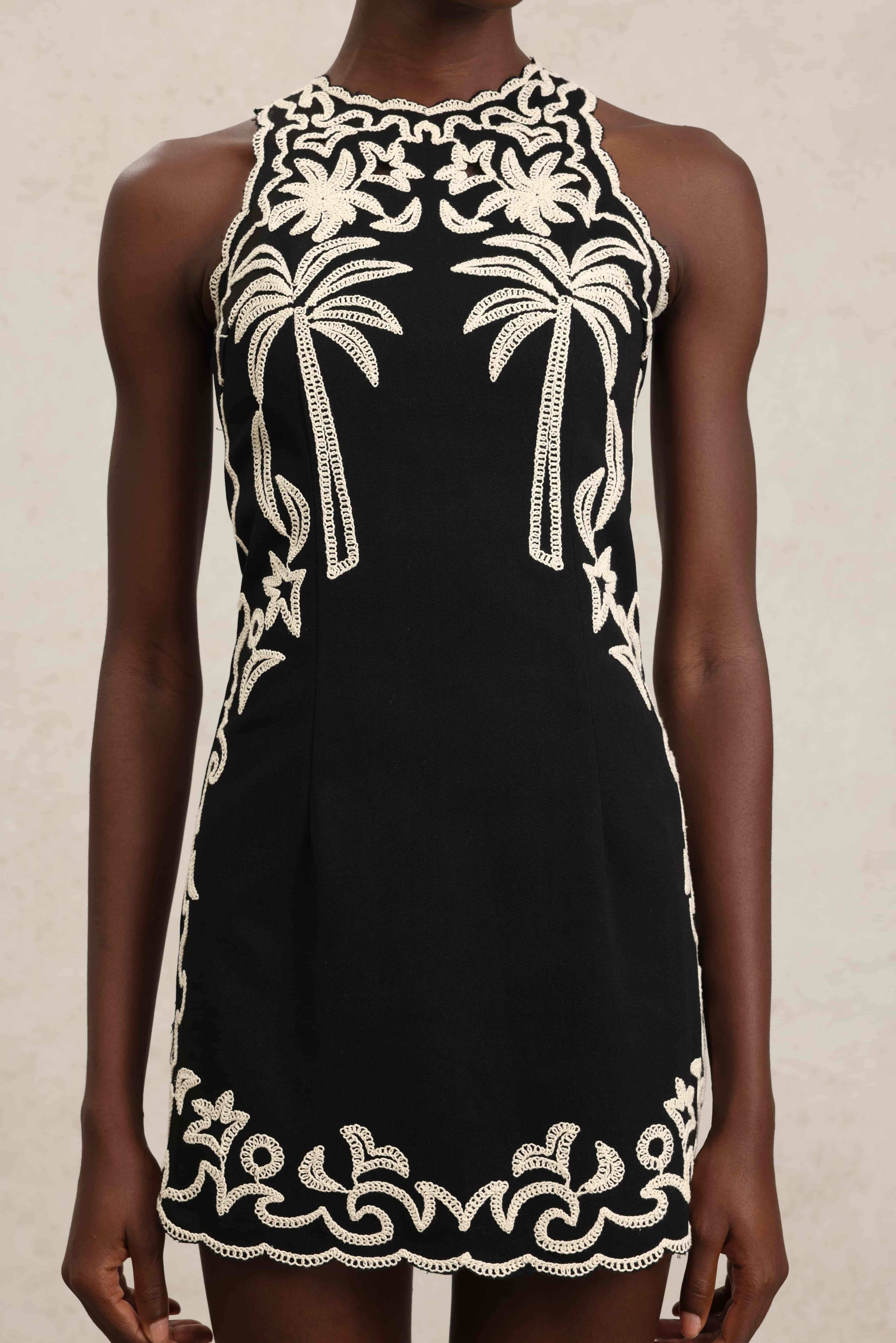 Shadowvine Halter Dress