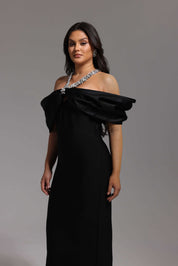 Midnight Majesty Crystal Gown