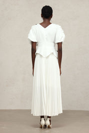 White Floral Applique