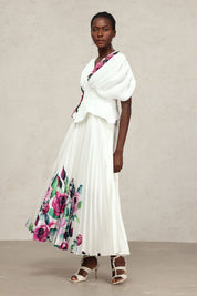 White Floral Applique