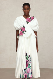 White Floral Applique