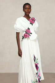 White Floral Applique