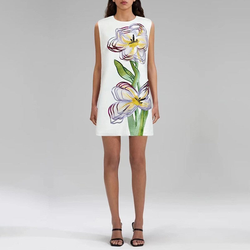 Floral Essence Yellow Dress