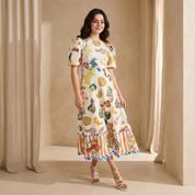 Tropical Harvest Midi Dress
