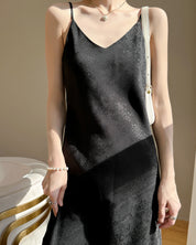 Midnight Silhouette Slip Dress