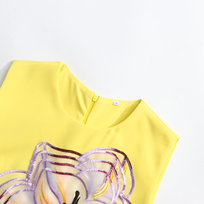 Floral Essence Yellow Dress