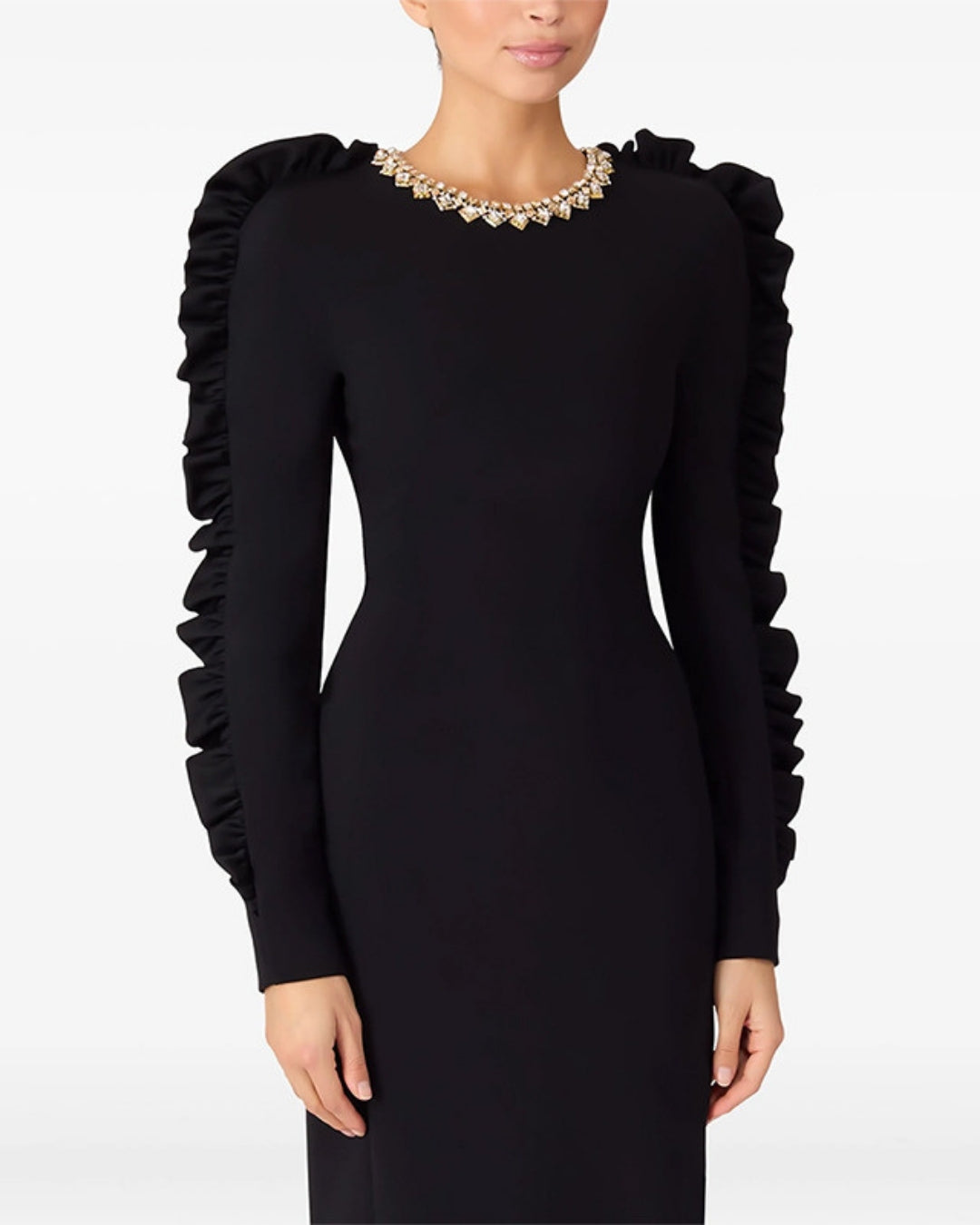 Midnight Ruffle Majesty Dress