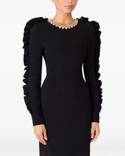 Midnight Ruffle Majesty Dress