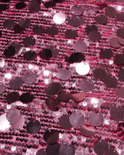 Pink Sequin Mini Slip Dress