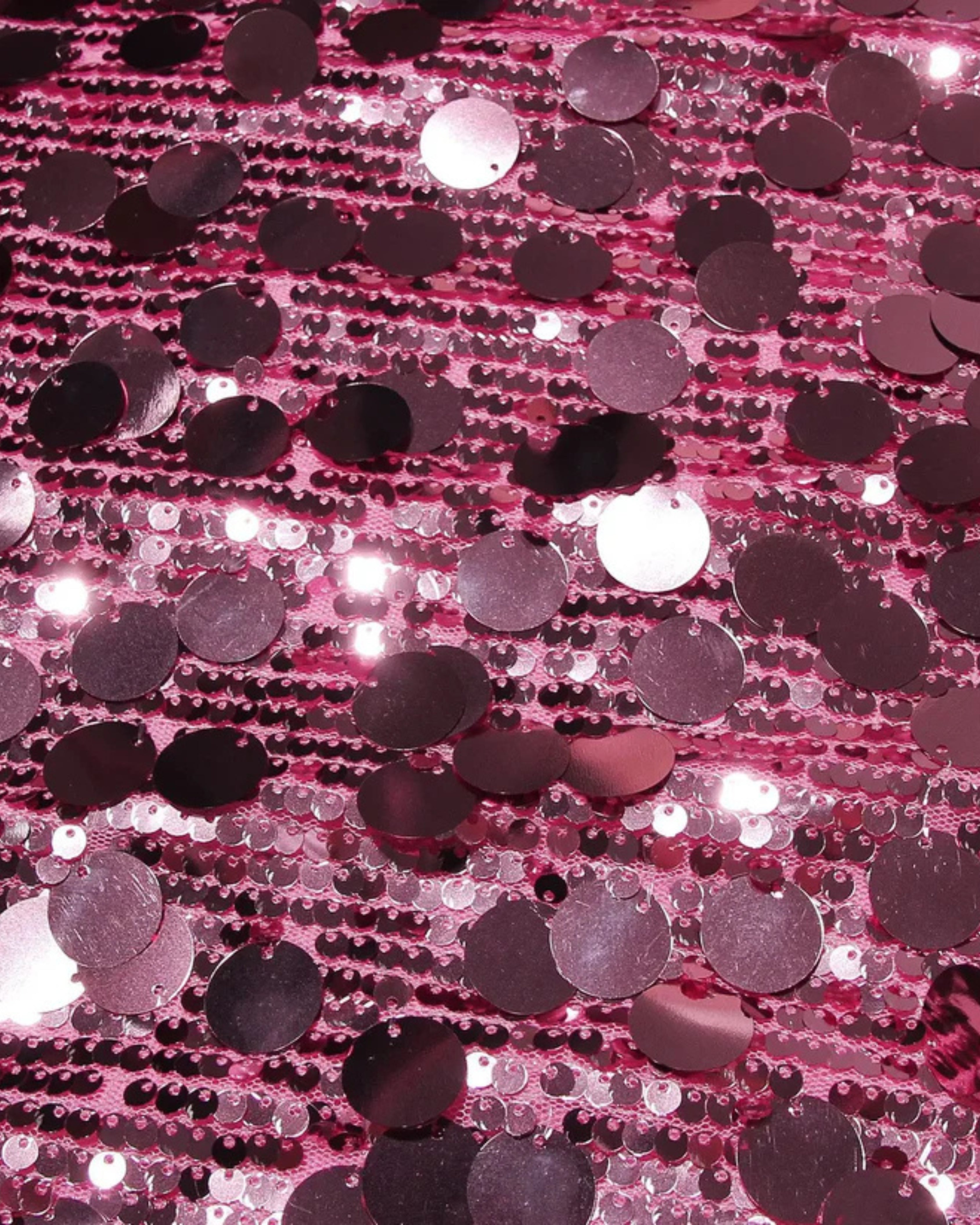 Pink Sequin Mini Slip Dress