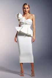 Ethereal Bloom One-Shoulder co-ord set