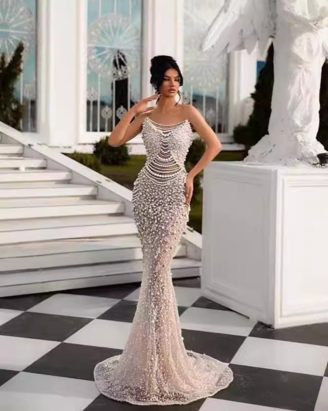 Celestial Empress Pearl Gown