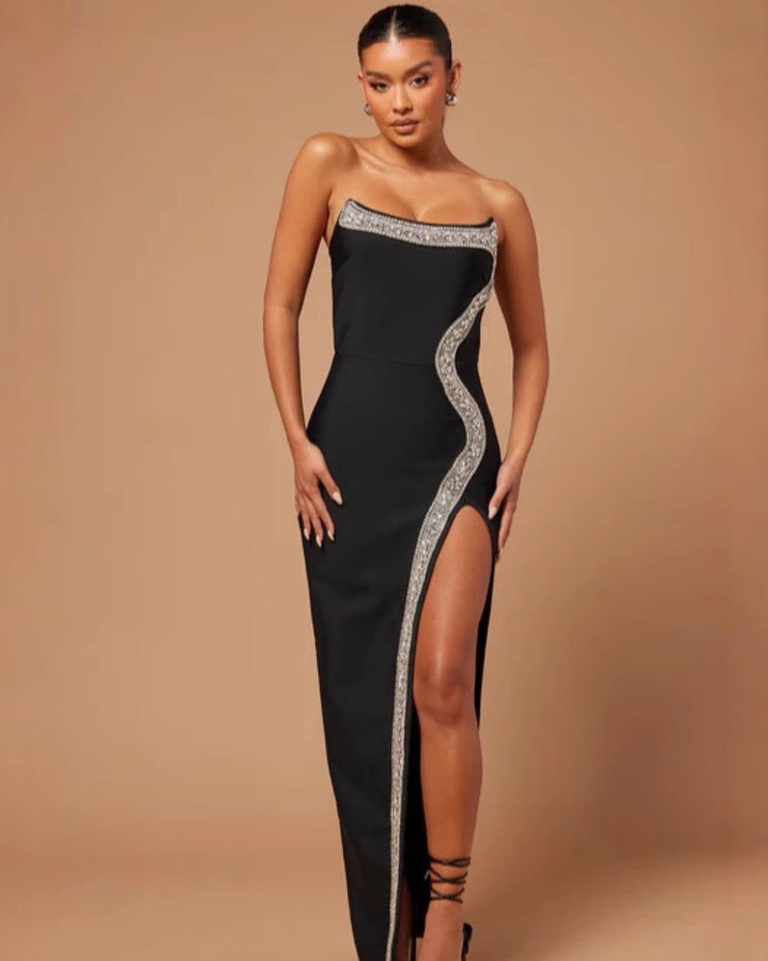 Black Diamond Serpentine Gown