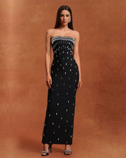The Midnight Starlight Column Gown