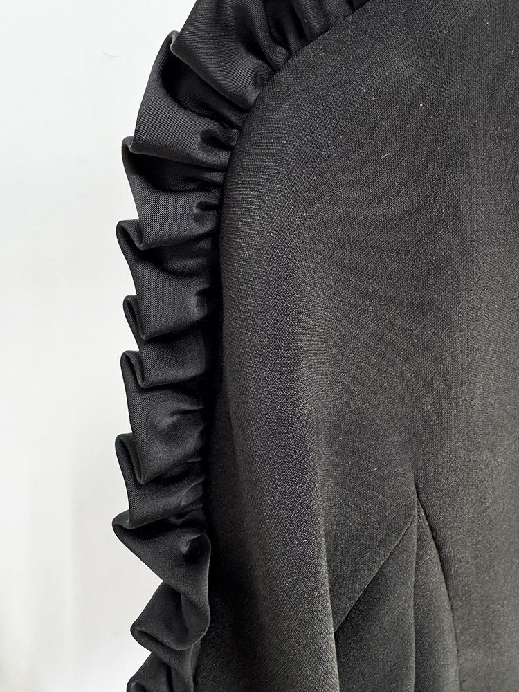 Midnight Ruffle Majesty Dress