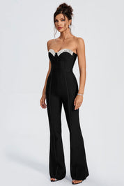 Midnight Muse Strapless Lace Jumpsuit