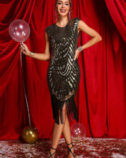 Gatsby Glam Fringe Cocktail Dress