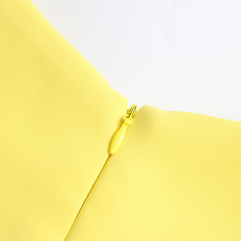Floral Essence Yellow Dress