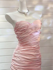The Pink Champagne Ruché Dress