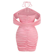 Pink Mirage Ruched Dress
