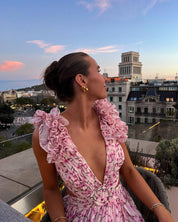 Azure Daydream Cutout Maxi Dress