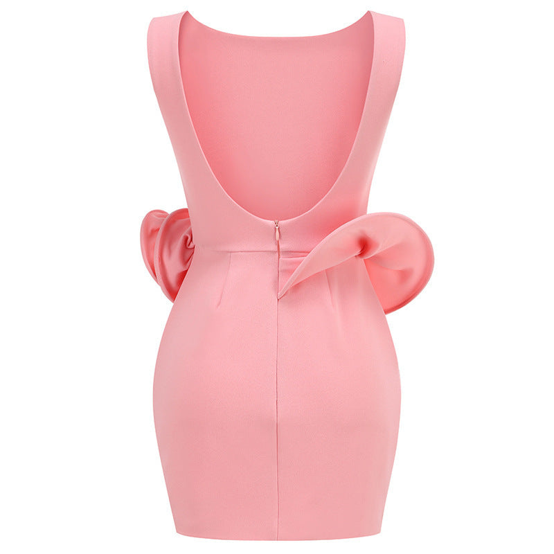 Pink Aura Sculpted Dress